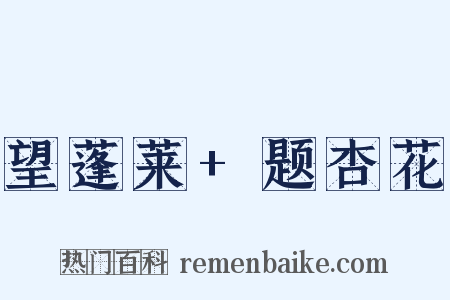 望蓬莱+题杏花是什么意思的图片